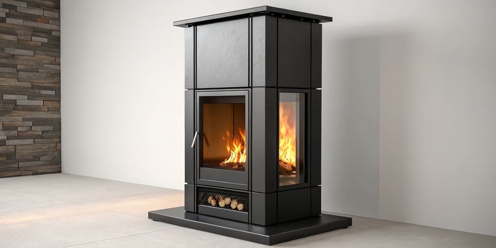 Дизайнерские вертикальные камины